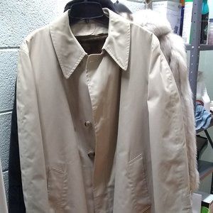 London Fog Faux Fur Lined Raincoat